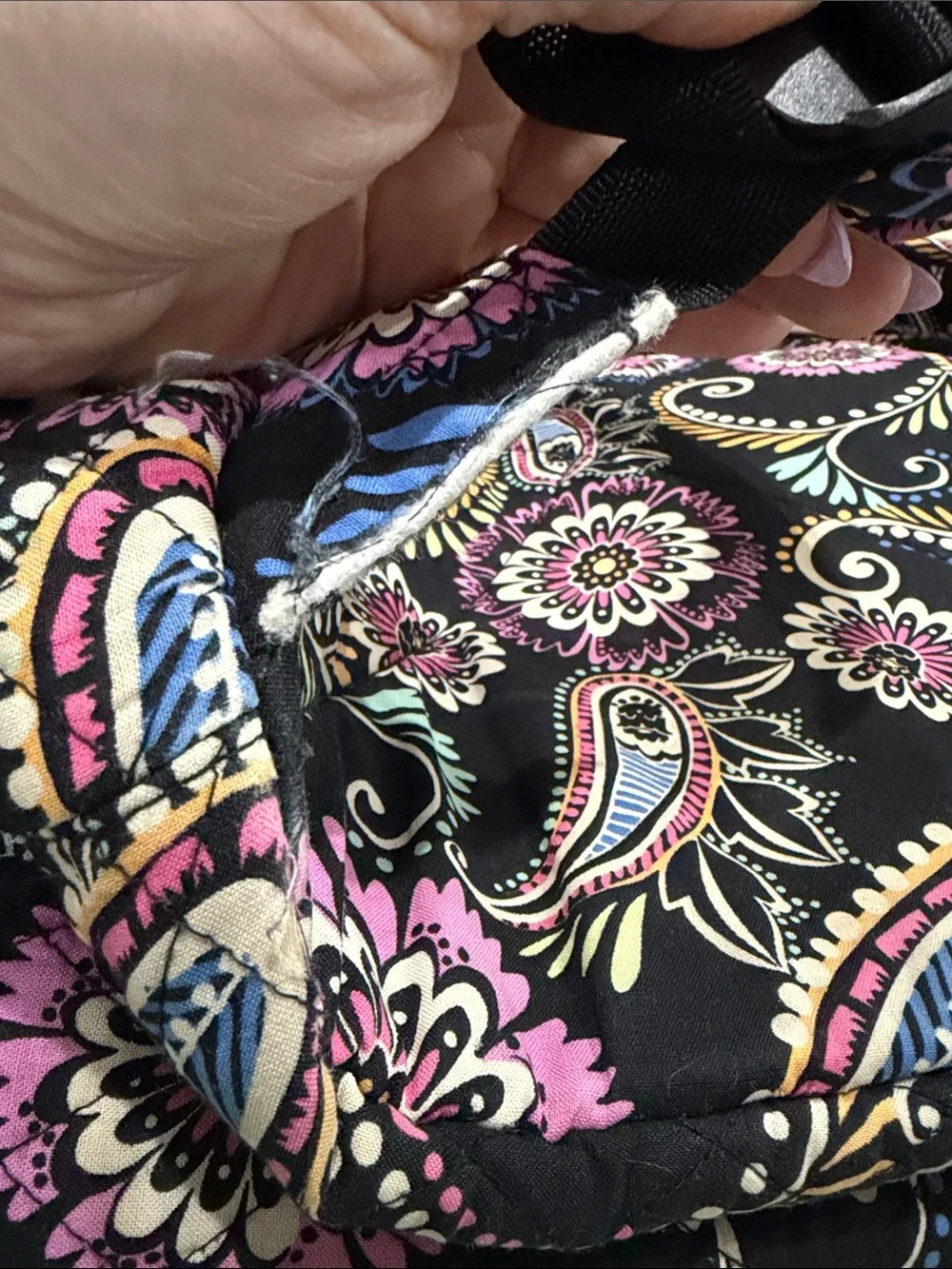 Vera Bradley Bandana Swirl Paisley Iconic Campus Backpack Retired Laptop Bag